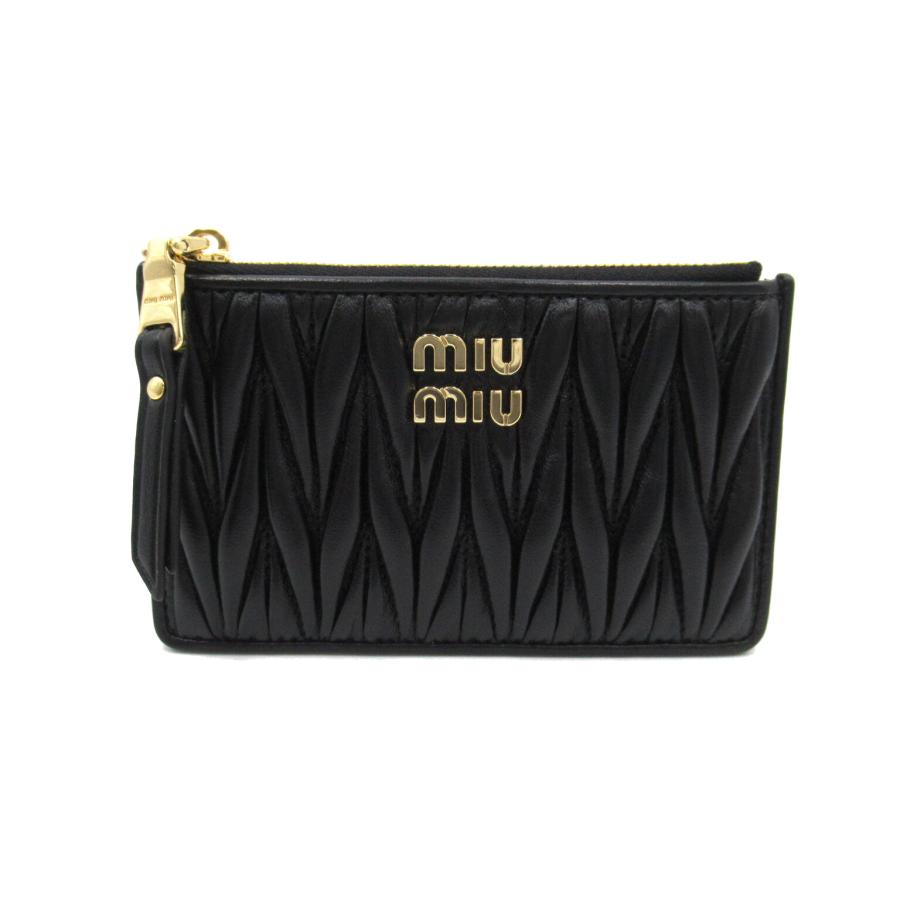 ミュウ カードケース ブランドオフ Miu レザー メンズ レディース 