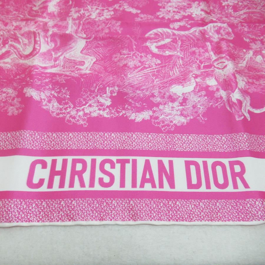 Dior ディオール スカーフ ピンク系 シルク レディース Dior ディオール スカーフ ピンク系 シルク レディース