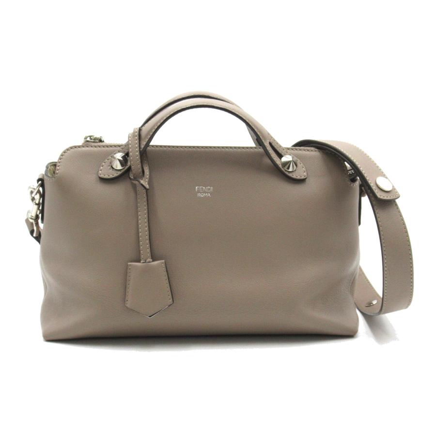 FENDI フェンディ 2wayショルダーバッグ バイザウェイ グレー系 レザー  