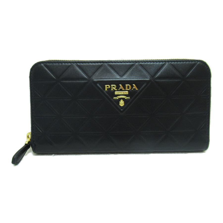 PRADA プラダ ラウンド長財布 ソフトカーフ トライアングル PRADA プラダ ラウンド長財布 ソフトカーフ トライアングル