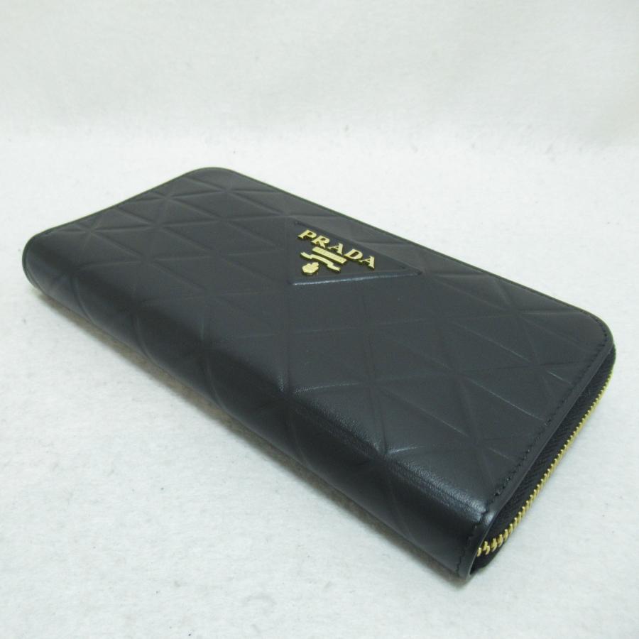 PRADA プラダ ラウンド長財布 ソフトカーフ トライアングル PRADA プラダ ラウンド長財布 ソフトカーフ トライアングル