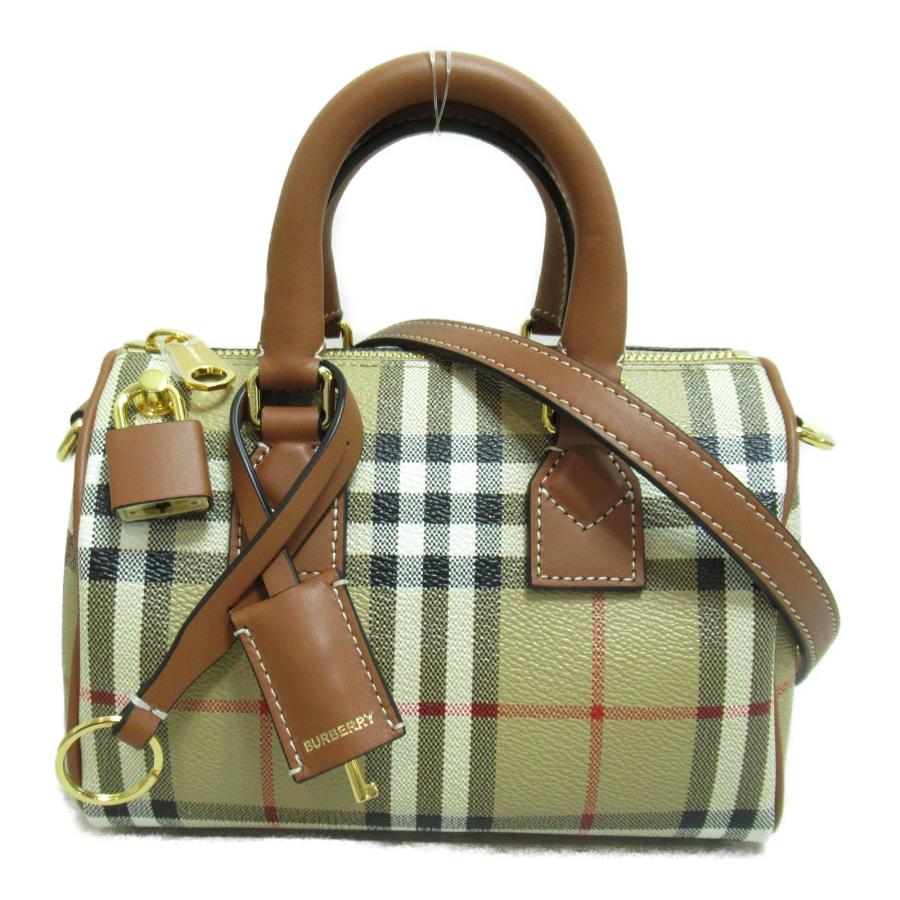BURBERRY バーバリー 2wayショルダーバッグ ベージュ系 カーフ（牛革 