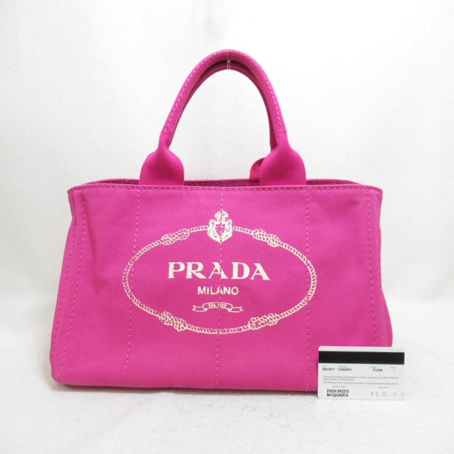 PRADA プラダ トートバッグ カナパトートバッグ ピンク系 PRADA プラダ トートバッグ カナパトートバッグ ピンク系