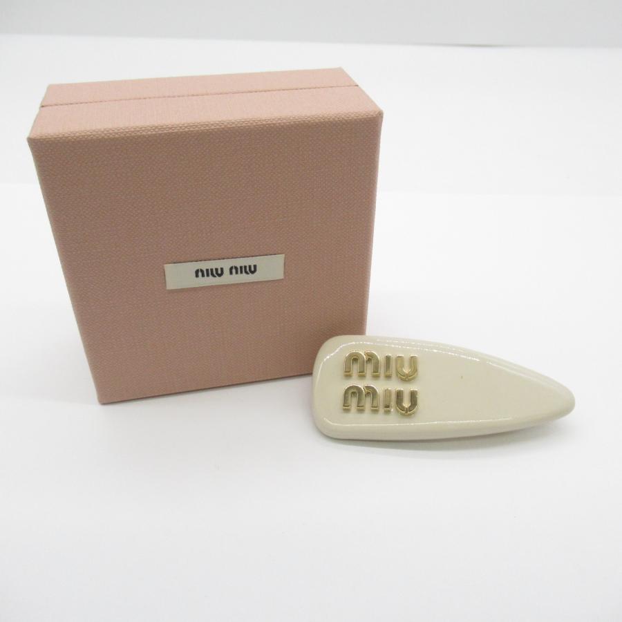 Miu ミュウ その他アクセサリー パテントレザー ヘアクリップ Miu ミュウ その他アクセサリー パテントレザー ヘアクリップ