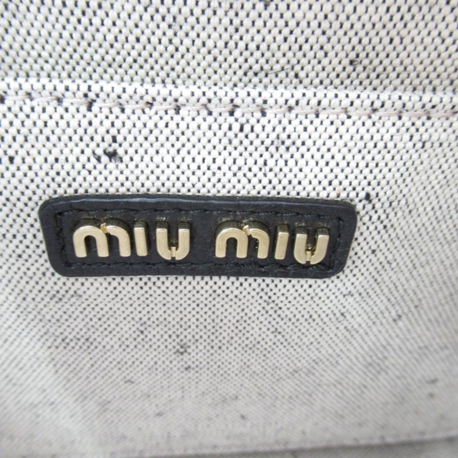 Miu ミュウ ショルダーバッグ ブラック系 レザー レディース Miu ミュウ ショルダーバッグ ブラック系 レザー レディース