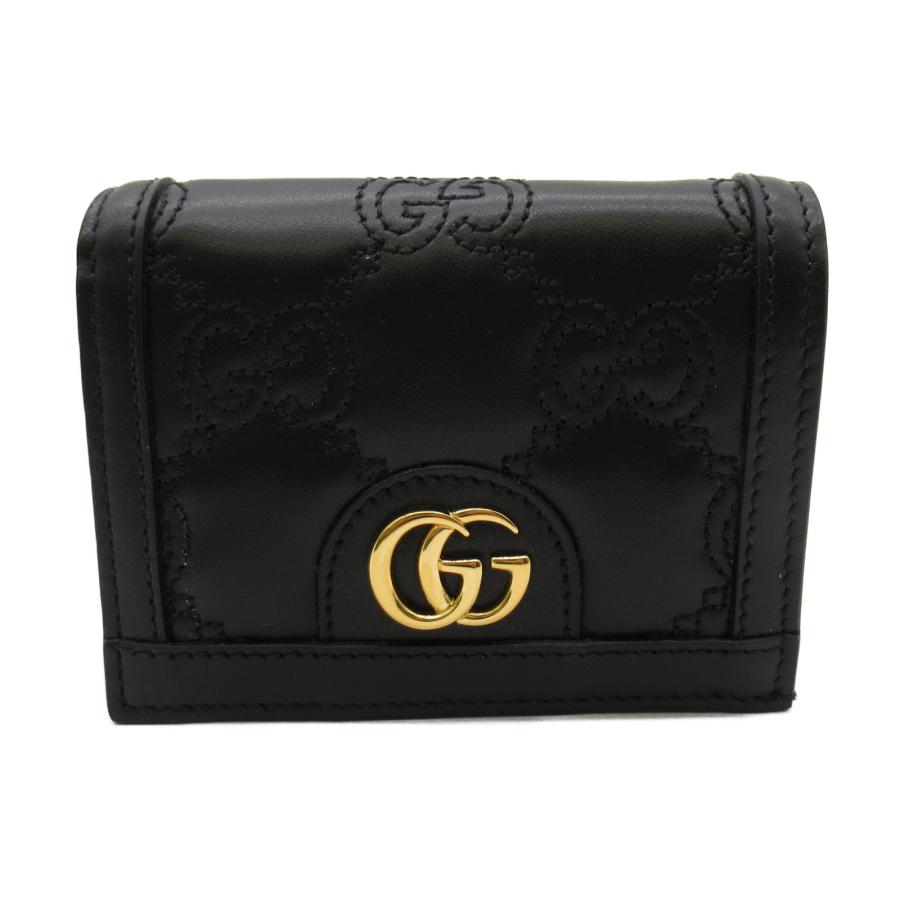 グッチ GGマトラッセ 二つ折り財布 ブランドオフ GUCCI レザー 二 
