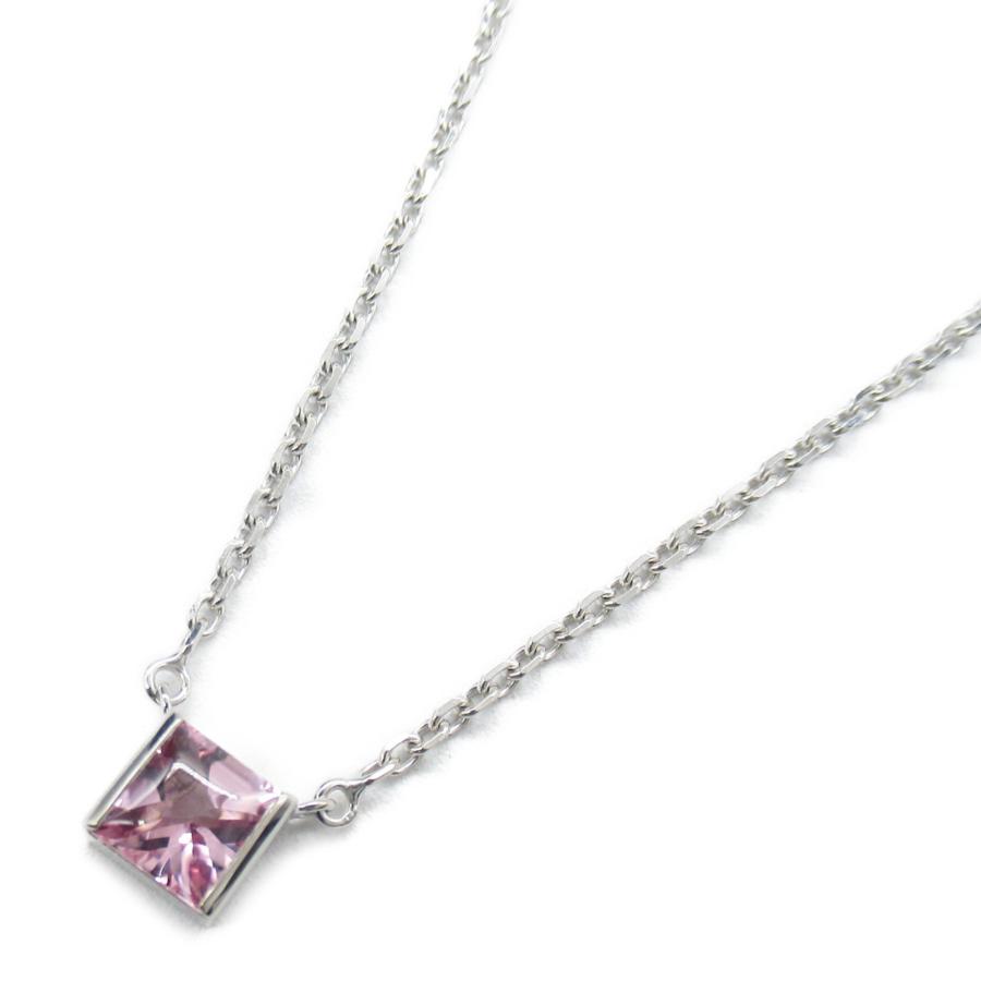 Cartier CARTIER カルティエ ネックレス タンク ピンクトルマリン  