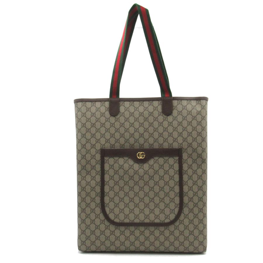GUCCI グッチ GGスプリーム トートバッグ ブランドオフ PVC GUCCI グッチ GGスプリーム トートバッグ ブランドオフ PVC