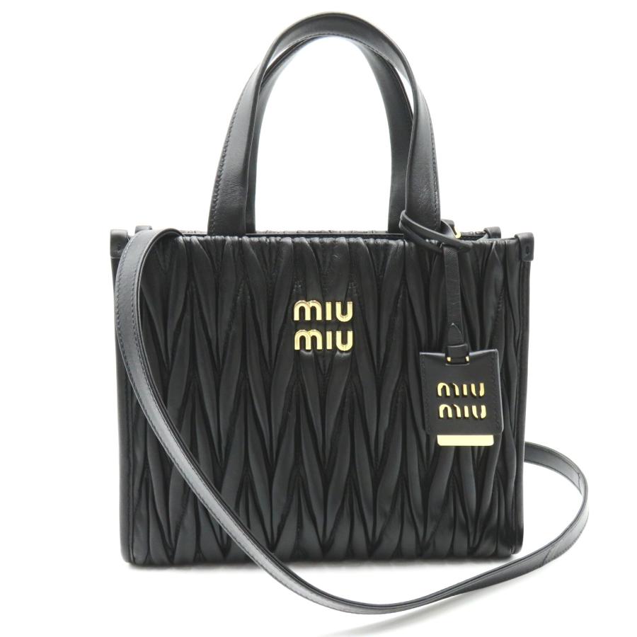 ミュウ マテラッセ 2wayトートバッグ ブランドオフ Miu レザー ミュウ マテラッセ 2wayトートバッグ ブランドオフ Miu レザー