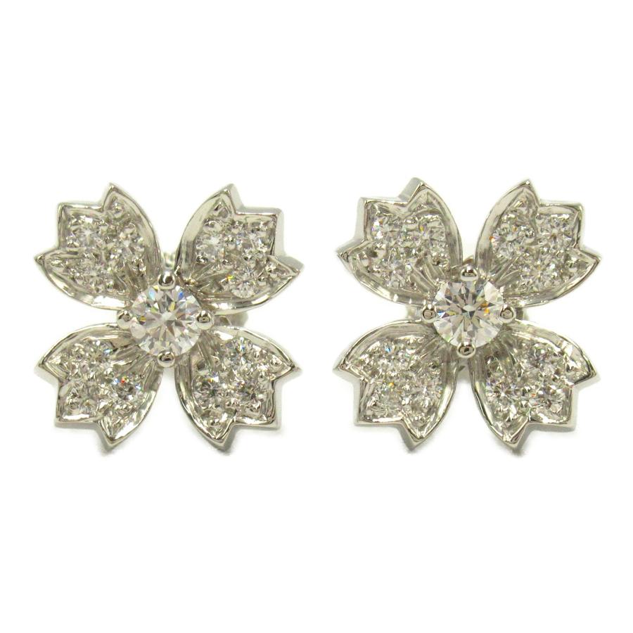 ティファニー フローレット ダイヤ ピアス ブランドオフ TIFFANY＆CO  