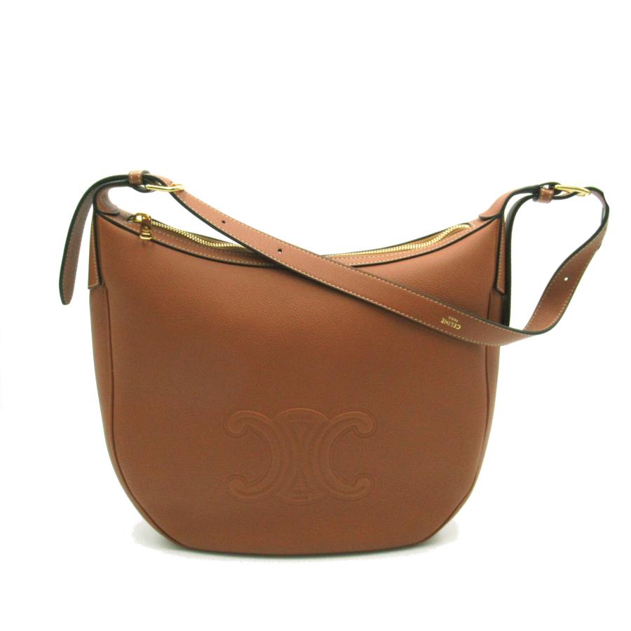 CELINE セリーヌ ショルダーバッグ エロイズバッグ ブラウン系 カーフ  