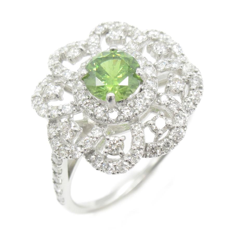 ジュエリー デマントイドガーネット ダイヤモンド リング ブランドオフ  