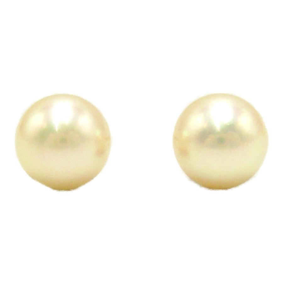 ミキモト パール ピアス ブランドオフ MIKIMOTO K18（イエローゴールド 