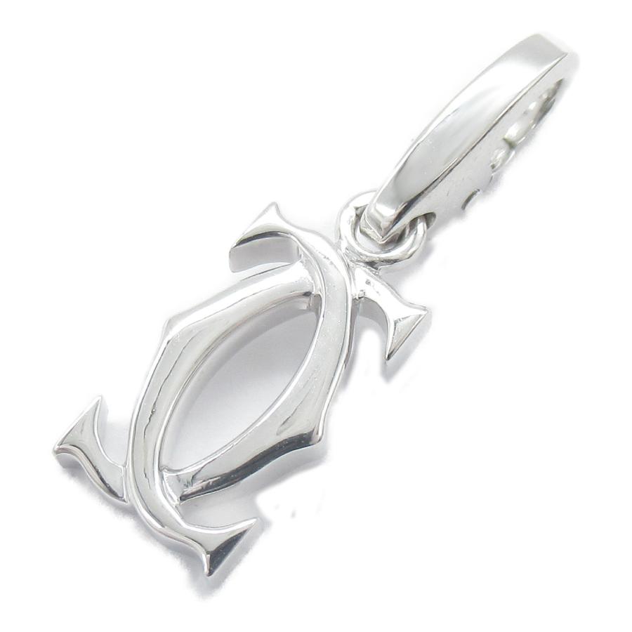 カルティエ 2C チャーム ブランドオフ CARTIER K18WG（ホワイト