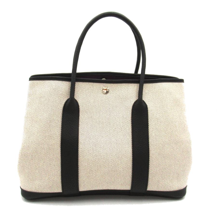 HERMES エルメス ガーデンパーティ 36 PM ブランドオフ キャンバス 