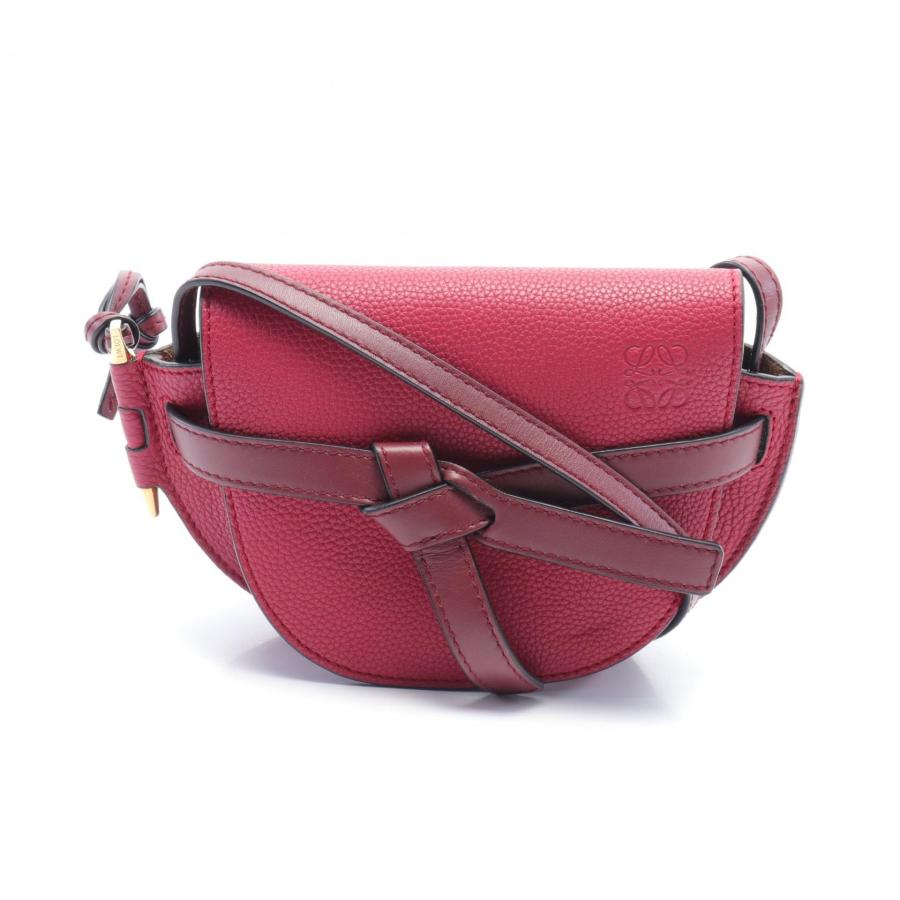 LOEWE ロエベ ゲートバッグ ミニ ブランドオフ レザー ショルダー 