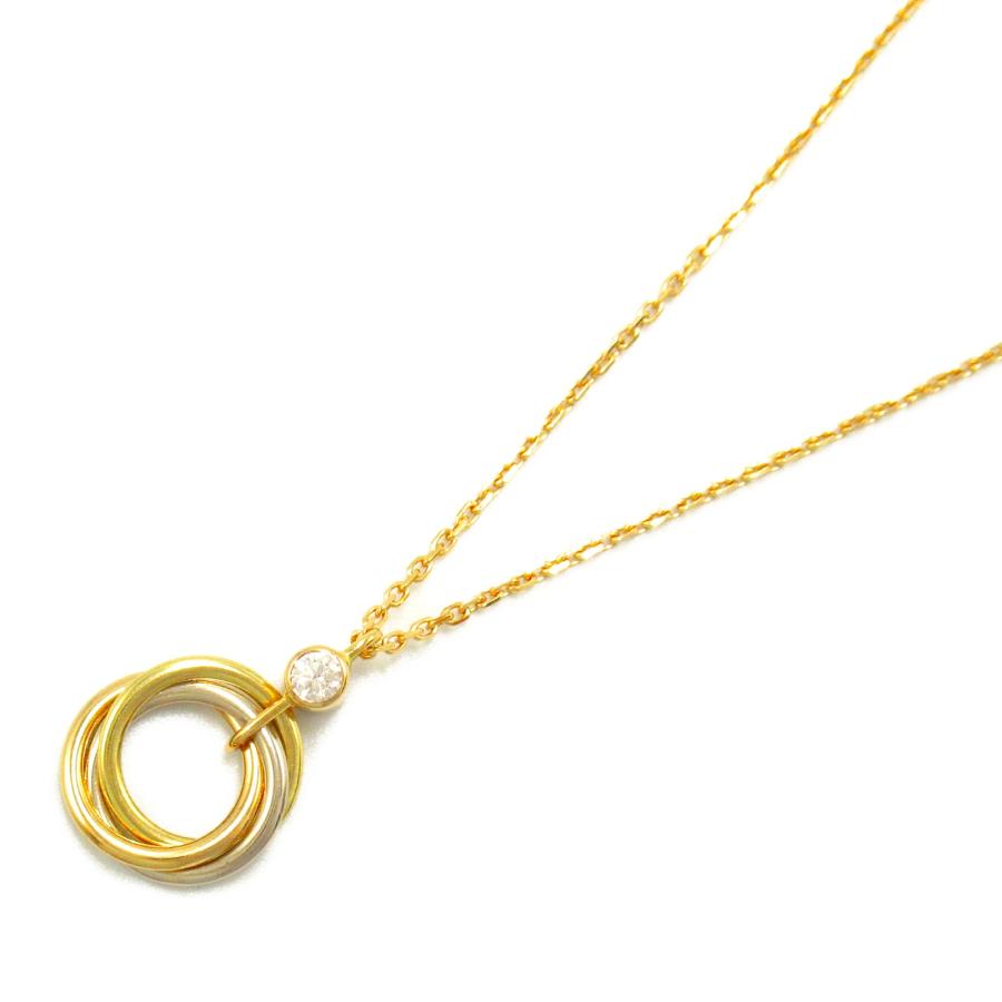 Cartier カルティエ トリニティ 1Pダイヤ ネックレス ブランド Cartier カルティエ トリニティ 1Pダイヤ ネックレス ブランド