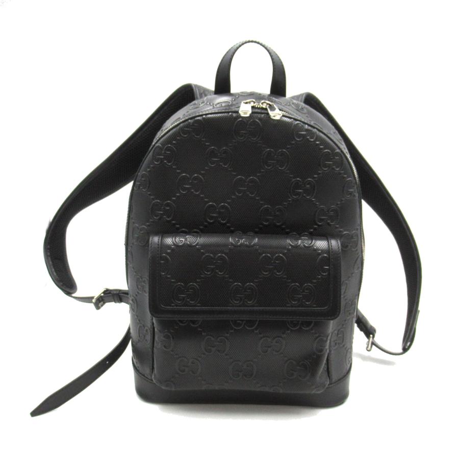 GUCCI グッチ GGエンボス バックパック ブランドオフ レザー GUCCI グッチ GGエンボス バックパック ブランドオフ レザー