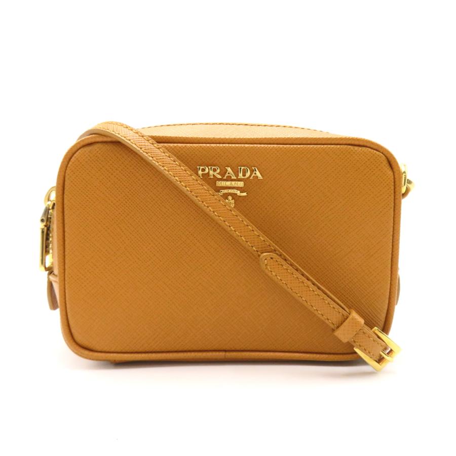 PRADA プラダ ポシェット ブランドオフ サフィアーノレザー ショルダー 