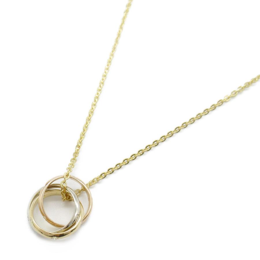 カルティエ ベビートリニティ 15Pダイヤ ネックレス ブランドオフ  