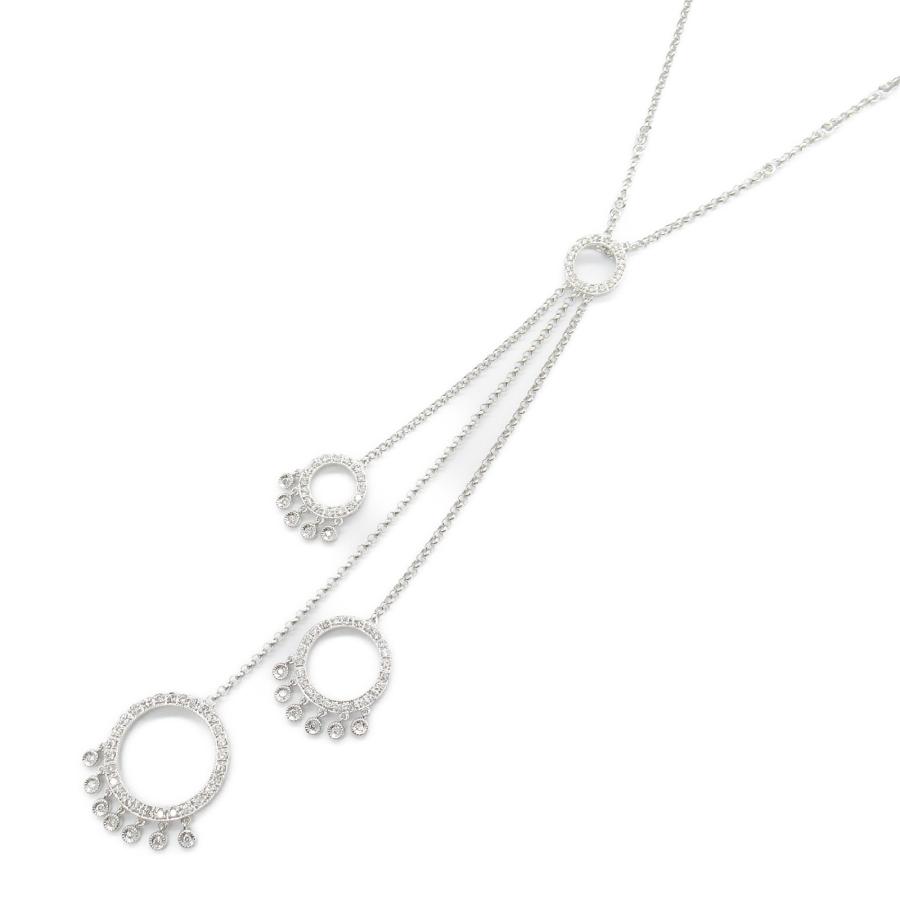 ジュエリー ダイヤモンド ネックレス ブランドオフ JEWELRY K18WG  