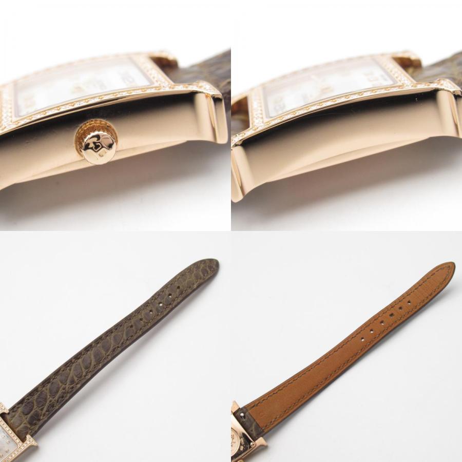 HERMES エルメス Hウォッチミニ ベゼルダイヤ/11Pダイヤ HERMES エルメス Hウォッチミニ ベゼルダイヤ/11Pダイヤ