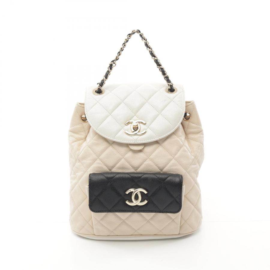 シャネル ココマーク ブランドオフ CHANEL レザー リュックサック 