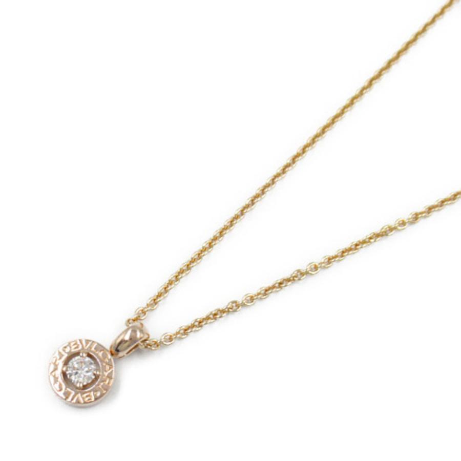 BVLGARI ブルガリブルガリ 1P ダイヤ K18YG ネックレス ペンダント イエローゴールド 9.3g (205300