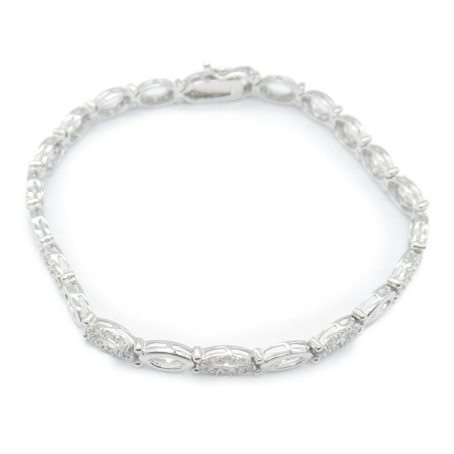 K18　WG　ダイヤBr　ブレスレット ジュエリー ダイヤモンド ブレスレット ブランドオフ JEWELRY K18WG