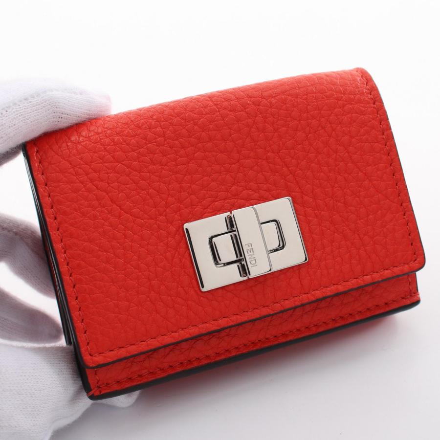 FENDI フェンディ PEEKABOO ピーカブー ブランドオフ レザー 三