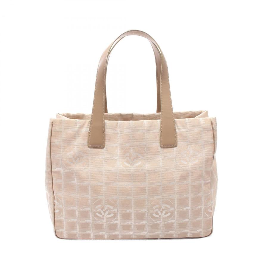 CHANEL シャネル ニュートラベルラインMM ブランドオフ レザー トート  