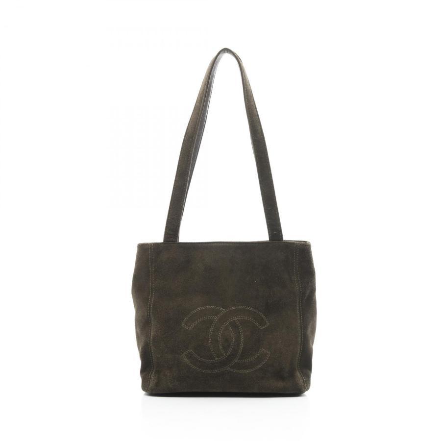 CHANEL シャネル デカココマーク ブランドオフ スウェード トート 