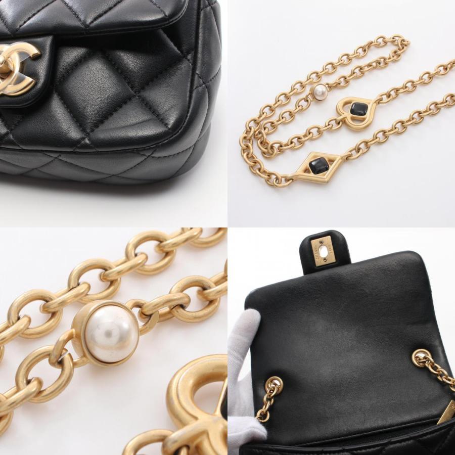 CHANEL シャネル ミニマトラッセ ブランドオフ ラムスキン(羊革 CHANEL シャネル ミニマトラッセ ブランドオフ ラムスキン(羊革