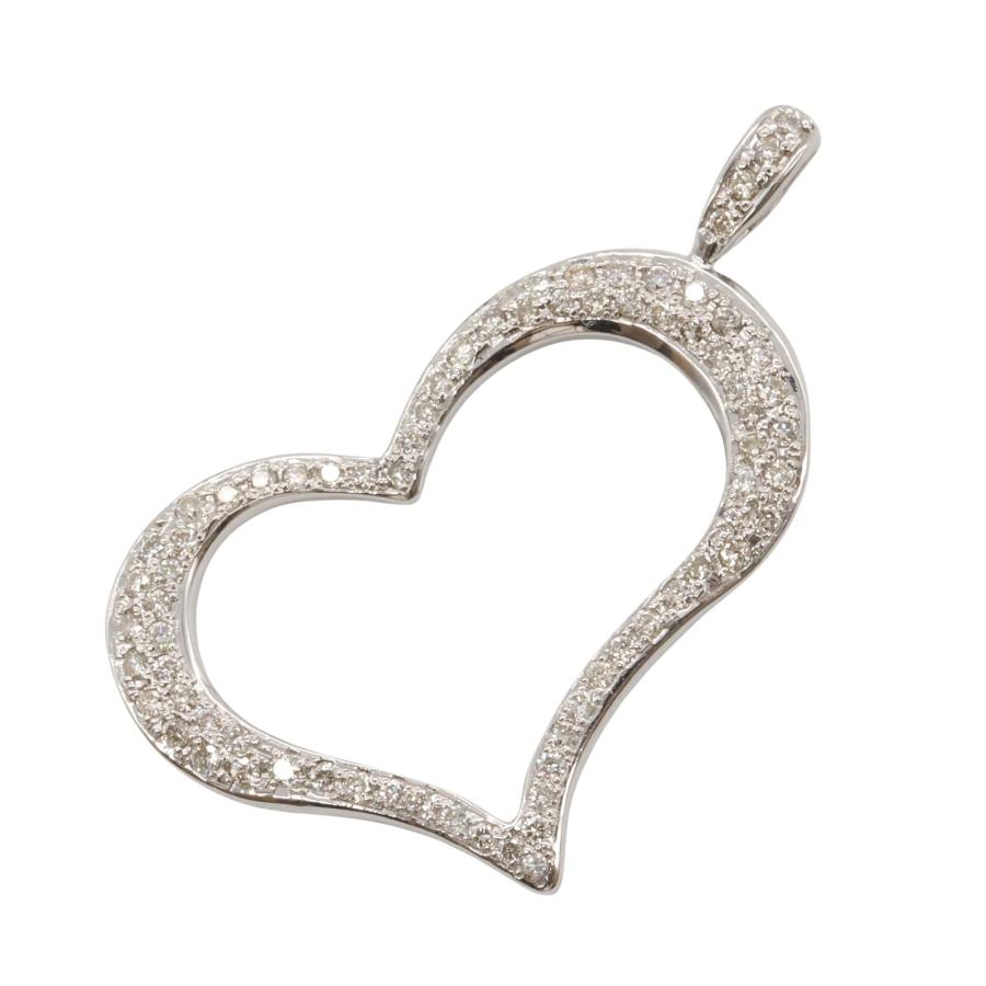 ダイヤモンド ネックレス ペンダントトップ ホワイトゴールド K18WG ダイヤモンド K18WG ホワイトゴールド 回る ペンダントトップ