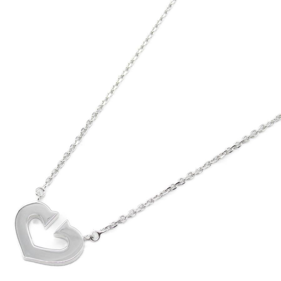 Cartier カルティエ Cハート ネックレス ブランドオフ CARTIER K18WG  