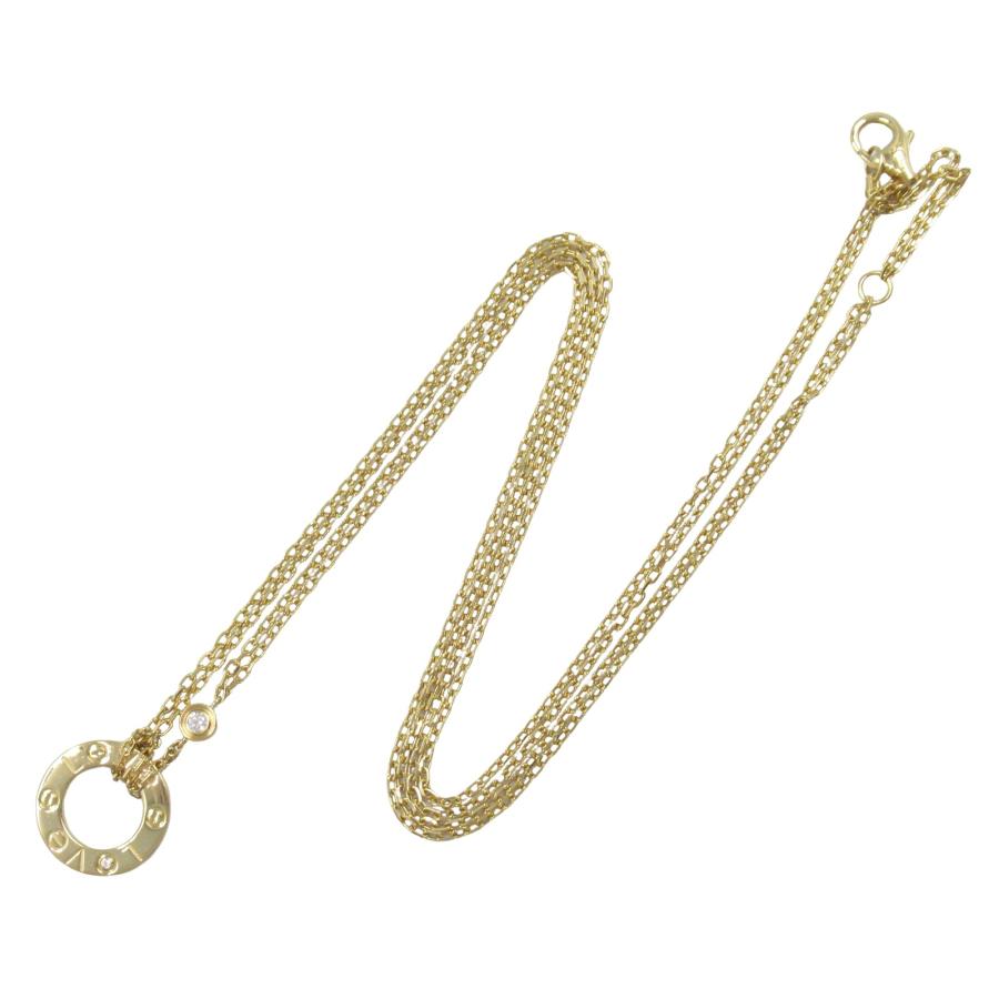 Cartier（カルティエ） 爆買 ラブサークル ネックレス 2Pダイヤ 