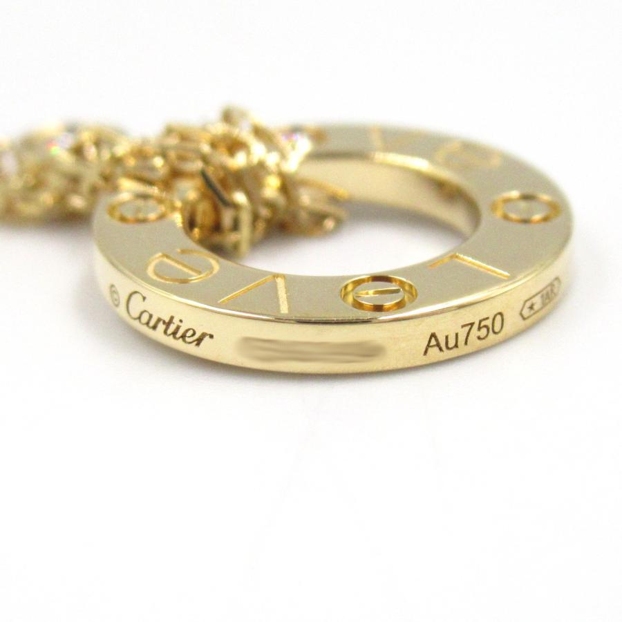 Cartier（カルティエ） 爆買 ラブサークル ネックレス 2Pダイヤ 