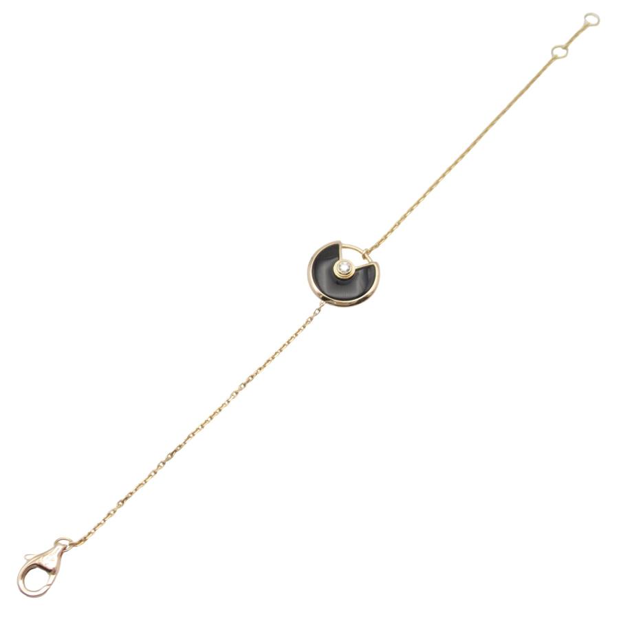 カルティエ アミュレット ブレスレット オニキス ブランドオフ CARTIER K18PG（ピンクゴールド） ブレスレット_2