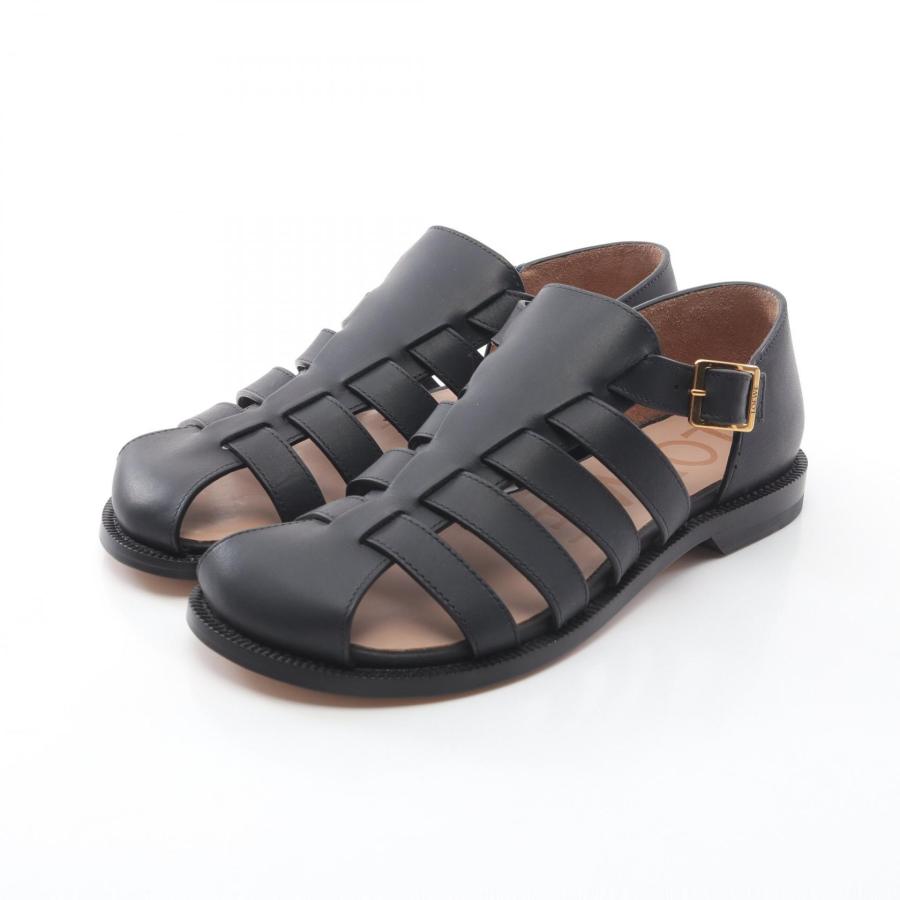 LOEWE（ロエベ） CAMPO カンポ ブランドオフ レザー サンダル レザー