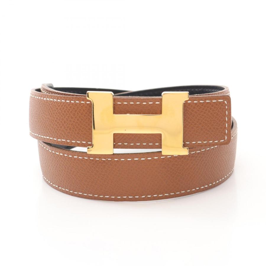 【美品】エルメス HERMES コンスタンス レザーベルトHバックル ベルト HERMES（エルメス） コンスタンス Hベルト ブランドオフ レザー ベルト