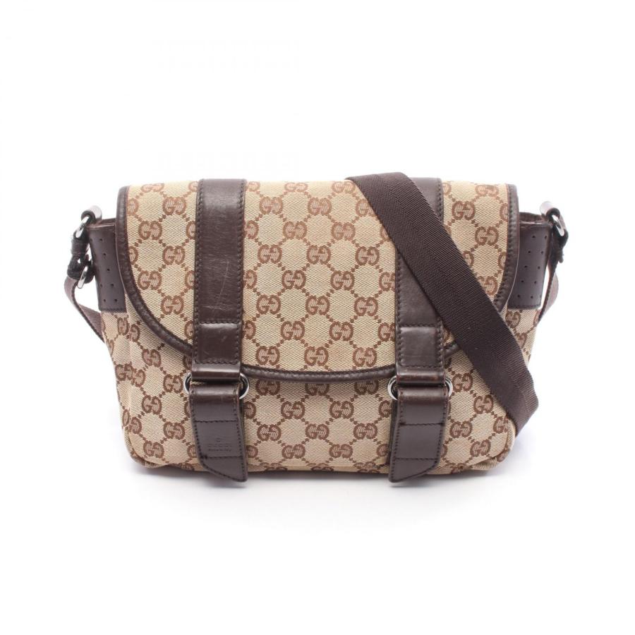 【中古美品】GUCCI GGキャンバス ショルダーバッグ GUCCI（グッチ） GGキャンバス ブランドオフ キャンバス ショルダー