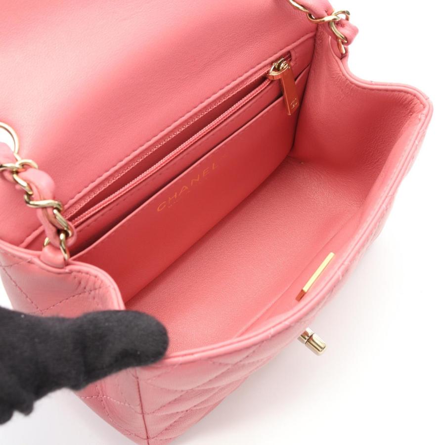 シャネル CHANEL ミニマトラッセ ショルダーバッグ バッグ ラムスキン（羊革） レディース ピンク系 AS3213 【中古】 CHANEL - シャネル CHANEL ミニマトラッセ ショルダーバッグ バッグ