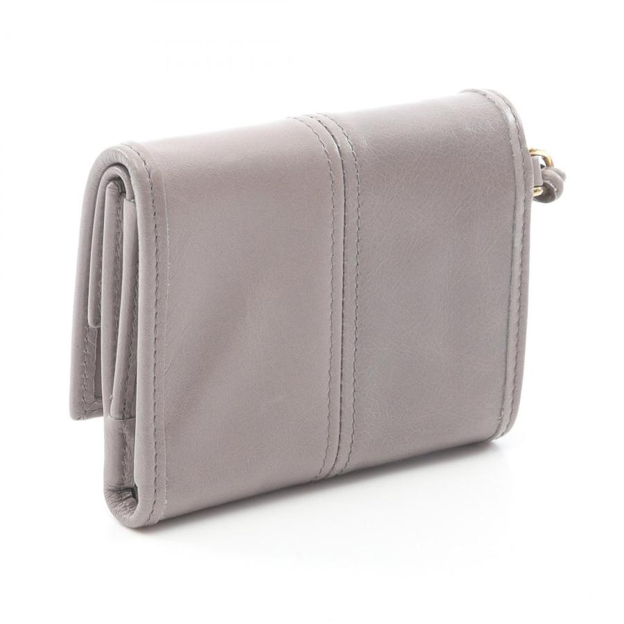 PRADA（プラダ） SOFT LUX ブランドオフ レザー 三つ折り長財布 ソフト