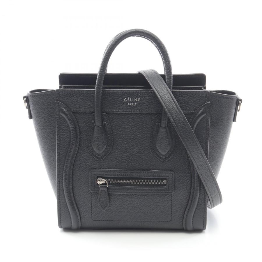 CELINE セリーヌ ラゲージ ナノショッパー ブランドオフ レザー
