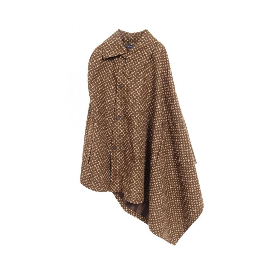 ルイヴィトン　モノグラム　ポンチョ　ケープ　総柄　ロゴ金具 LOUIS VUITTON - 未使用 LOUISVUITTON ヴィトン モノグラム ポンチョ