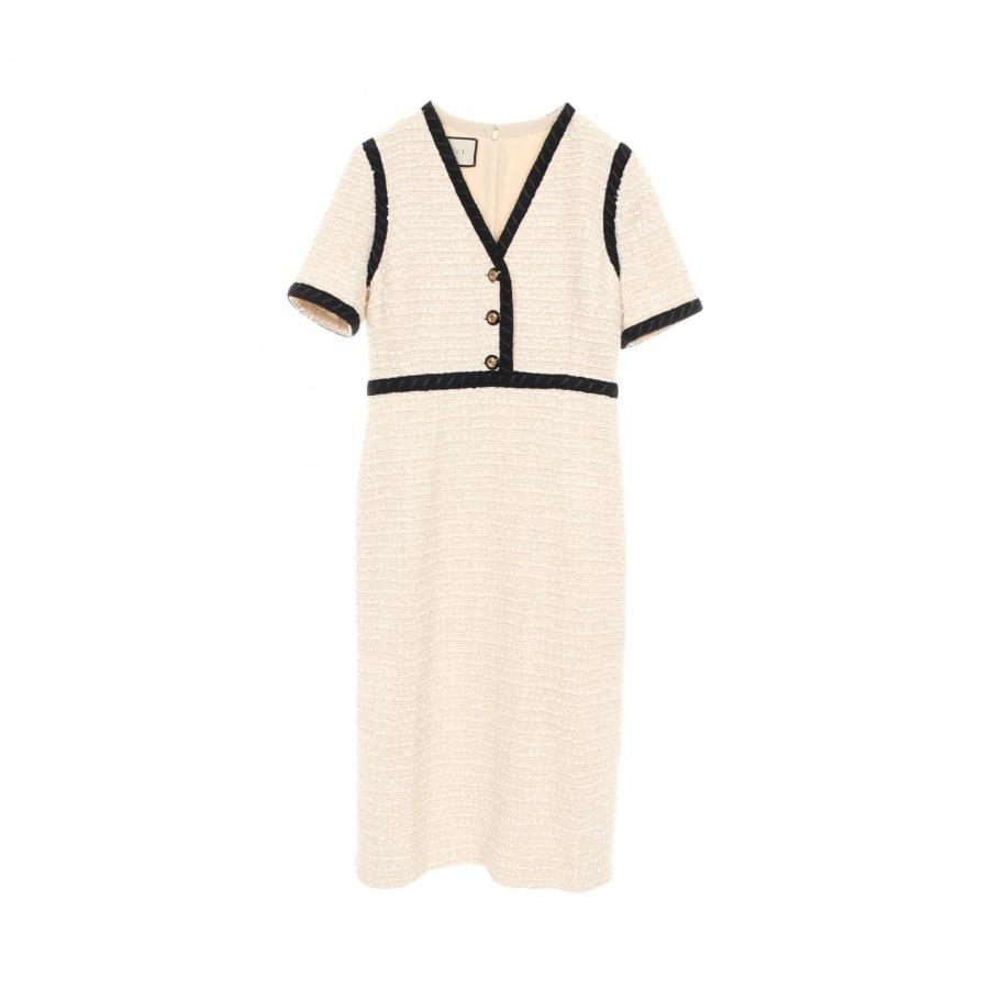 GUCCI グッチ ワンピース 美品 インターロッキングGボタン 伸縮性 GUCCI（グッチ） インターロッキングGボタン ブランドオフ コットン