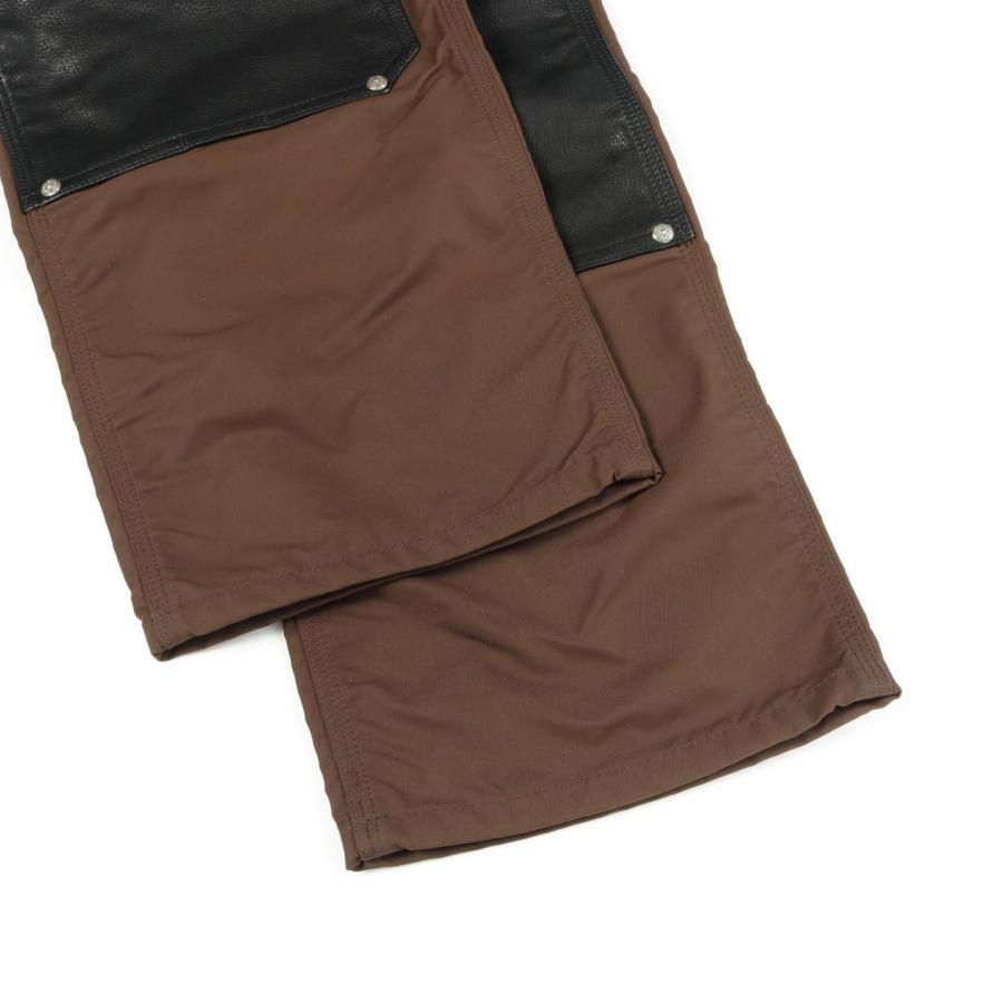 クロムハーツ CHROME HEARTS CARPENTER DOUBLE KNEE CROSS PATCH カーペンター ダブルニー クロスパッチ パンツ 衣料品 ボトムス レザー ナイロン メンズ ブラウン系 / ブラック系 / ピンク系 【中古】 クロムハーツ CARPENTER DOUBLE KNEE CROSS PATCH カーペンター