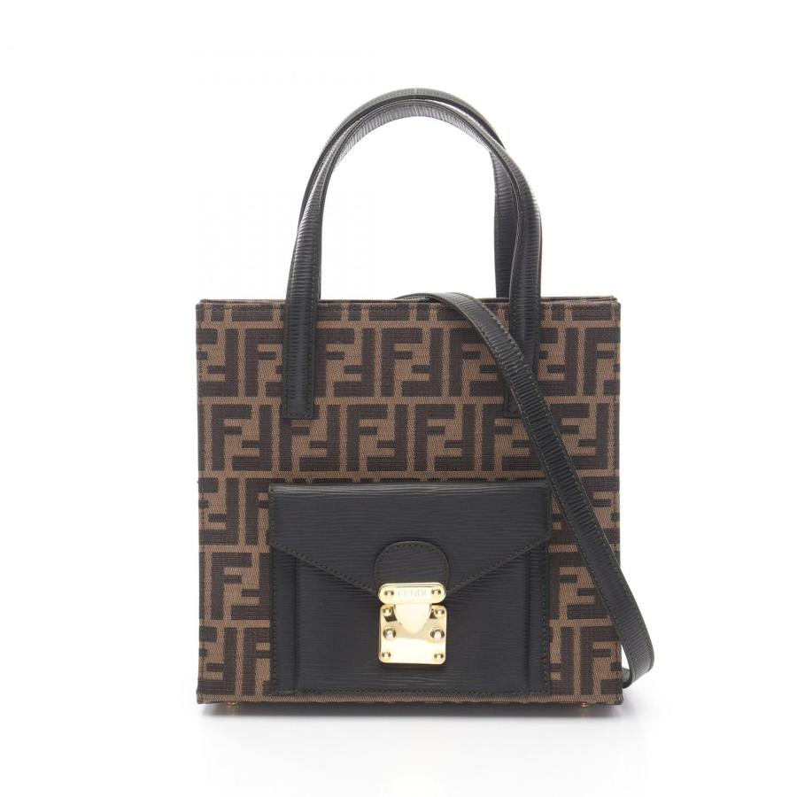 FENDI（フェンディ） ズッカ ブランドオフ キャンバス ハンドバッグ
