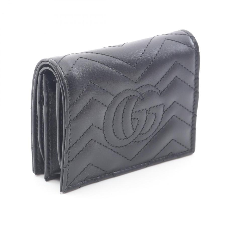 GUCCI（グッチ） GGマーモント ブランドオフ レザー 二つ折り財布