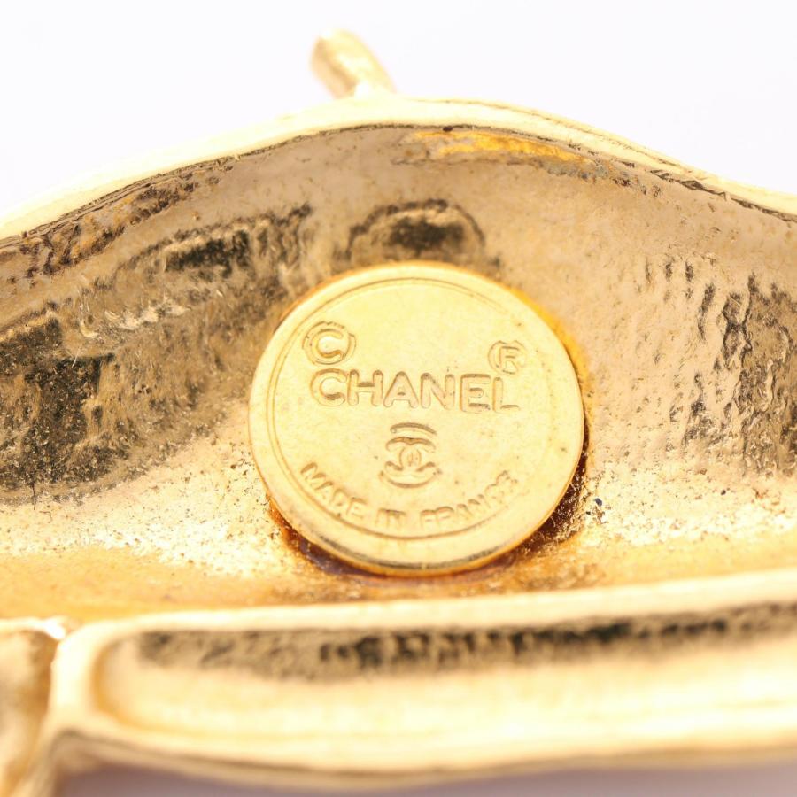 CHANEL ベレー帽　ブローチ　正規品 ⭐CHANEL⭐ シャネル ブローチ ベレー帽 モチーフ ゴールド リボン